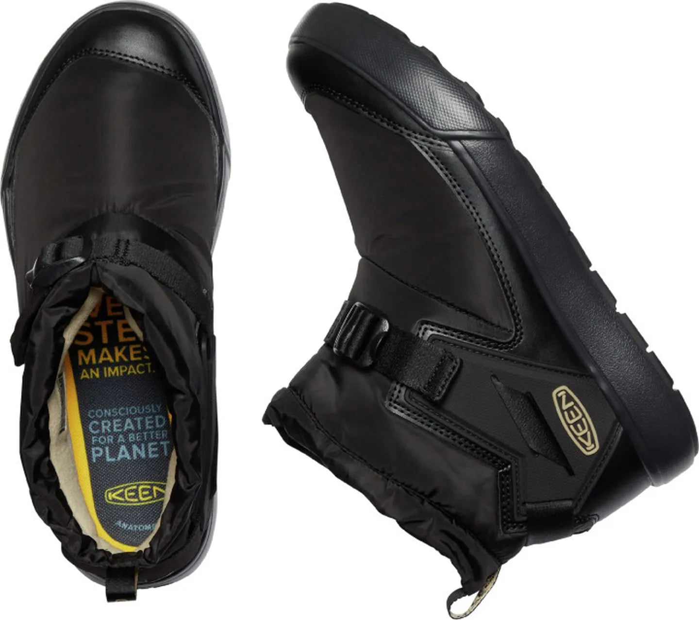 Vinterkängor för kvinnor keen wmns hoodromeo mini svart-svart svart 37.5