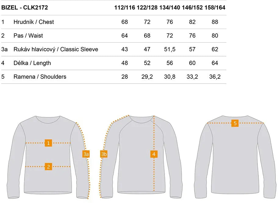 Maglietta per bambini loop bizel bianca 128