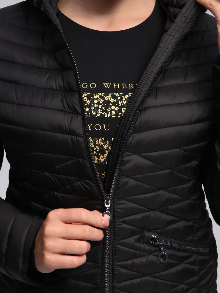 Damen-Loop-Ila-Jacke, Schwarz, XS