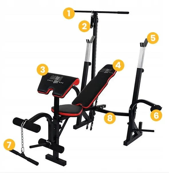 Weight Bench 7v1 Christopeit Sport® Weight Bench Power Xl Black