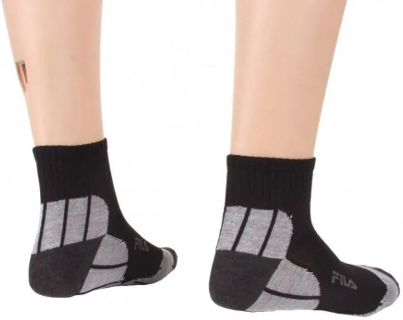 Meias Fila Mid-Altery 3-Pack Black, tamanho 43-46, algodão