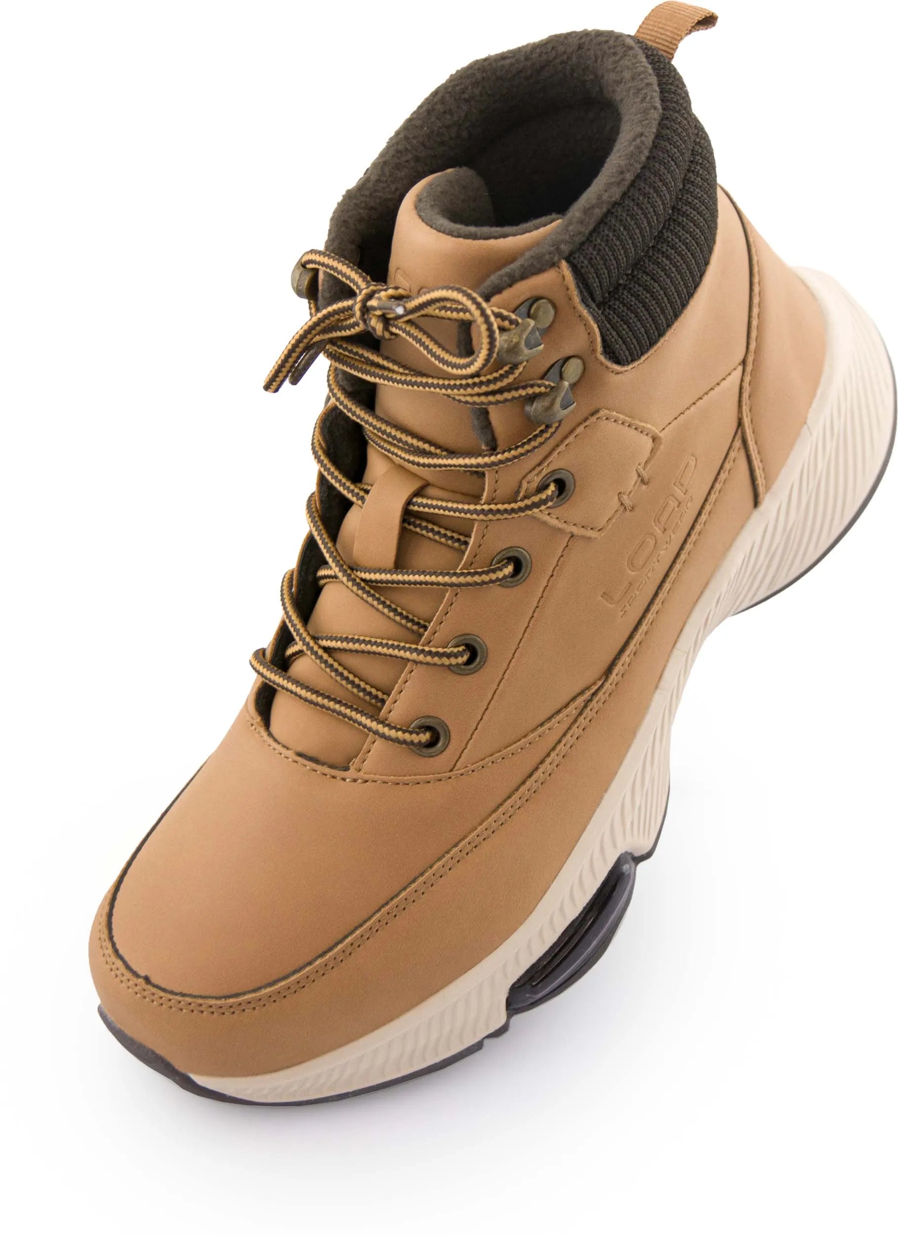 Damskie Buty Zimowe Loap Coela Brązowe