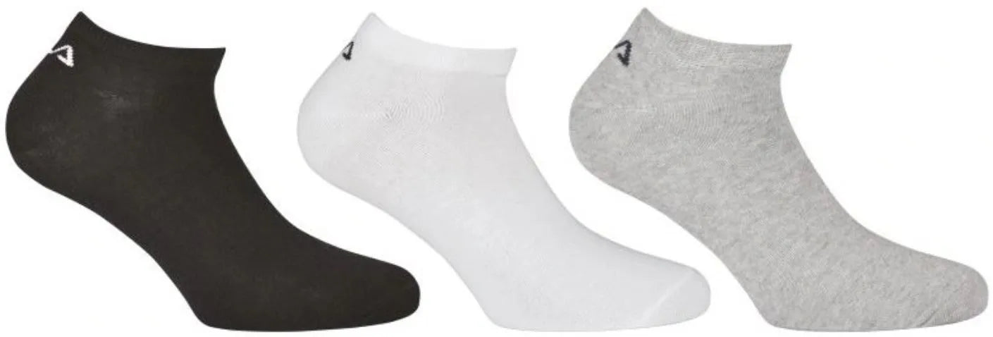Sokker Fila Sneaker 3-pak Wht-gry-blk Mix 35-38