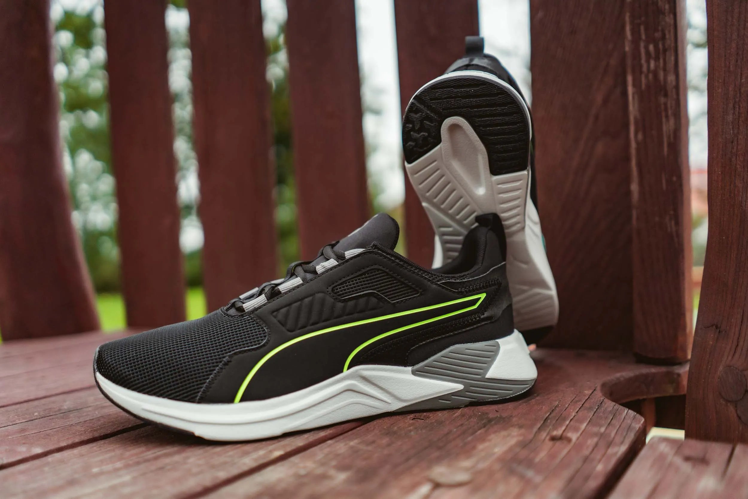 Baskets Puma Disperse Xt Noir Vert Gris Homme