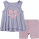 Детски комплект Nike Bici Tank & Space Dye Бял