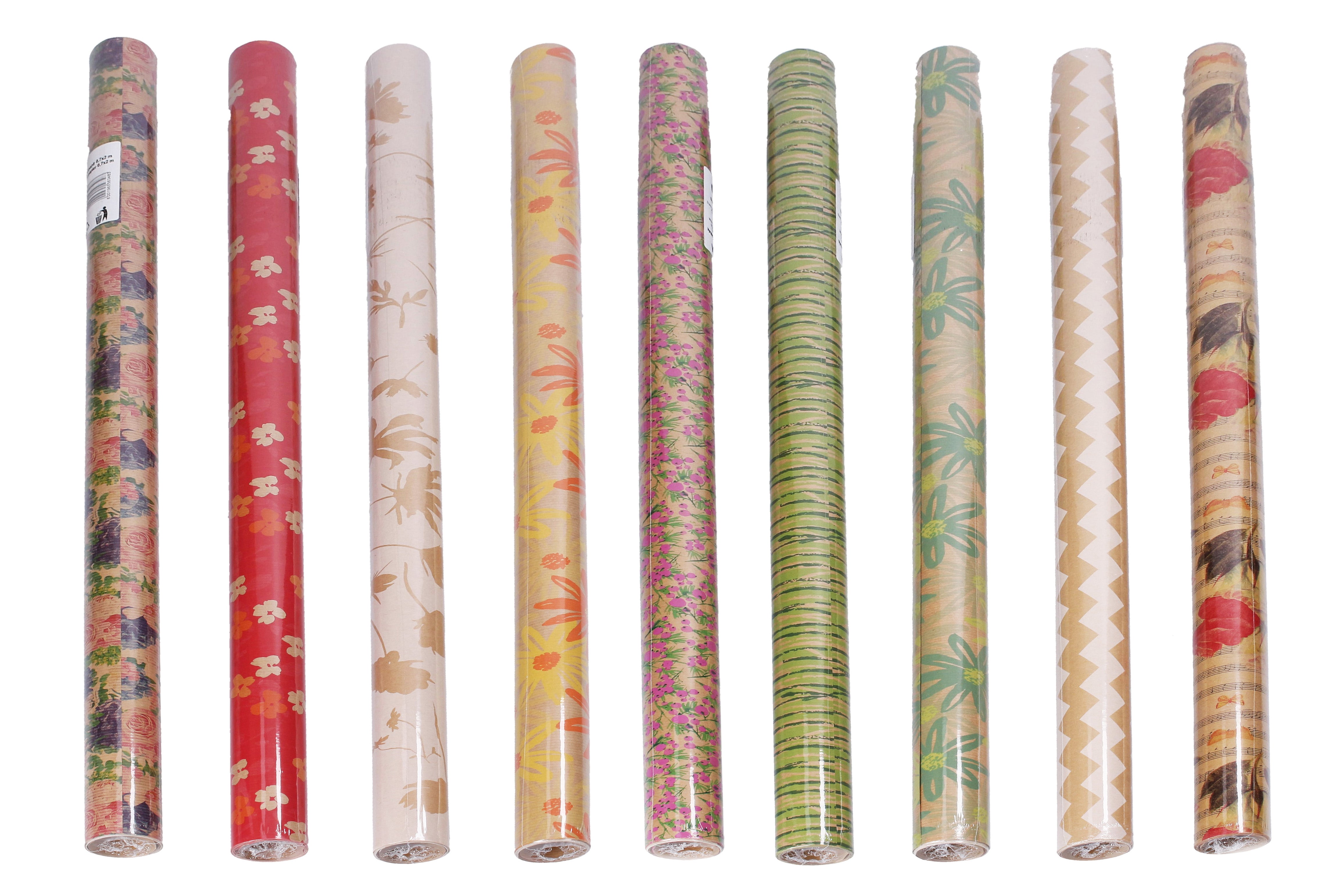 Wrapping Paper 0.7x2 M Avana Natur Mix