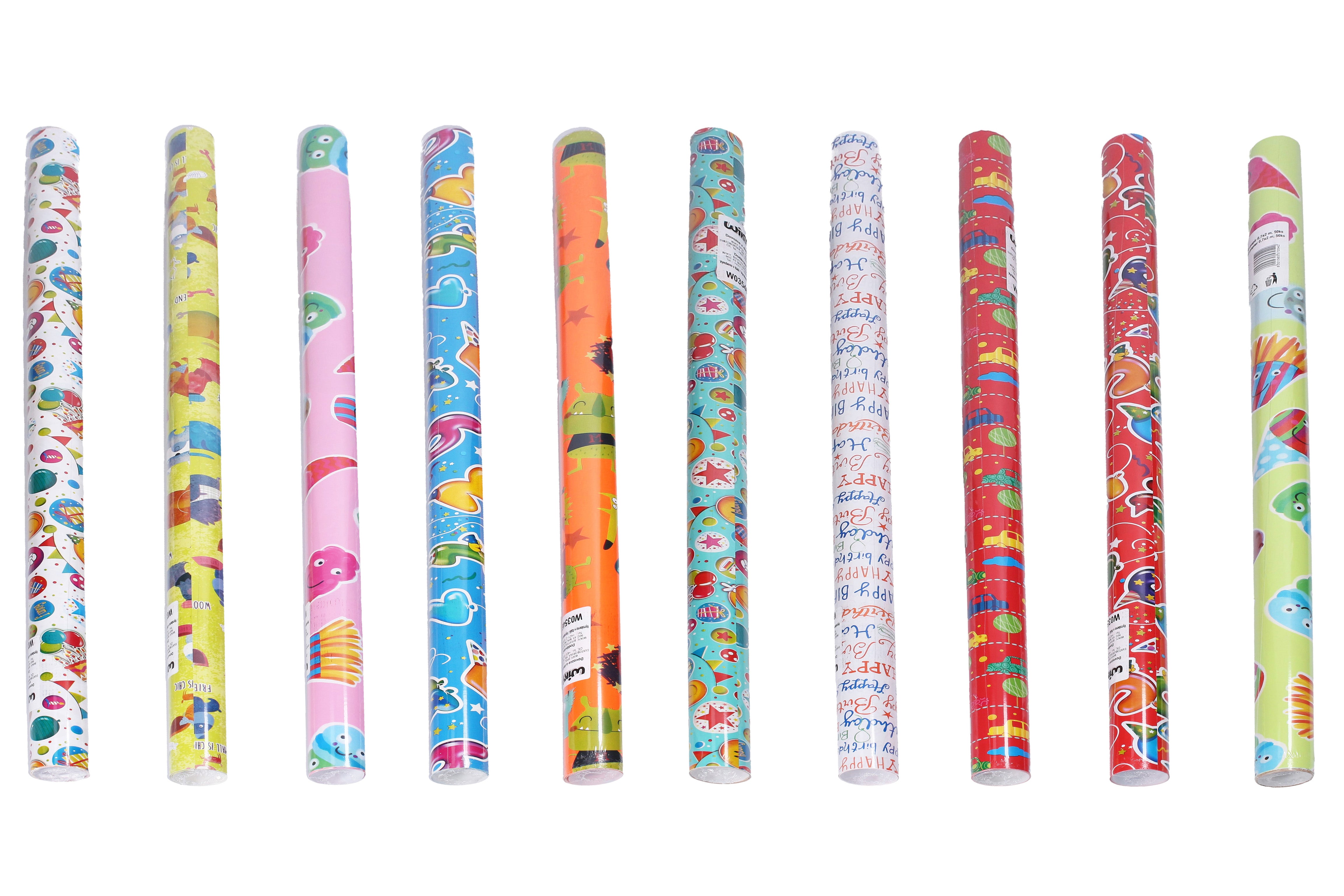 Papier cadeau 0,7x2 M Mélange pour enfants