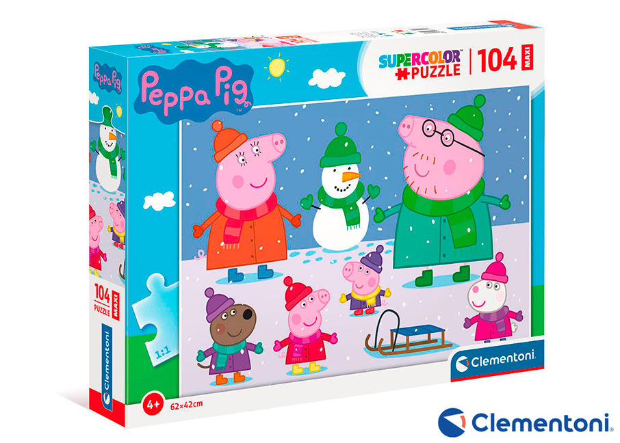 Clementoni - Puzzle Maxi 104 Peppa Pig
