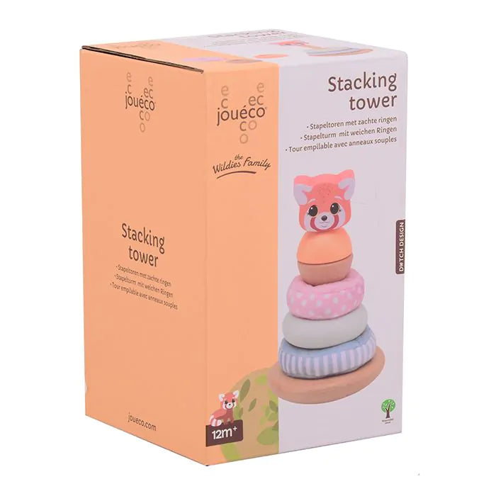 Joueco Wildies Family Stacking Tower Soft Rings
