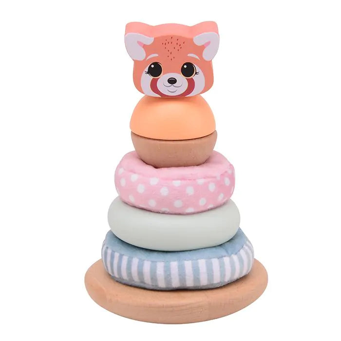 Joueco Wildies Family Stacking Tower Soft Rings