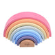 Joueco Wooden Rainbow Building Blocks