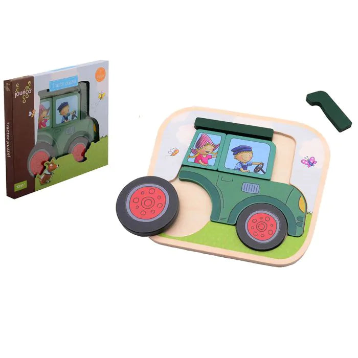 Joueco Fien & Teun Puzzle Tractor