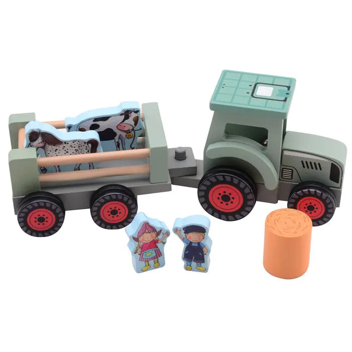 Игрален комплект с трактор Joueco Fien & Teun