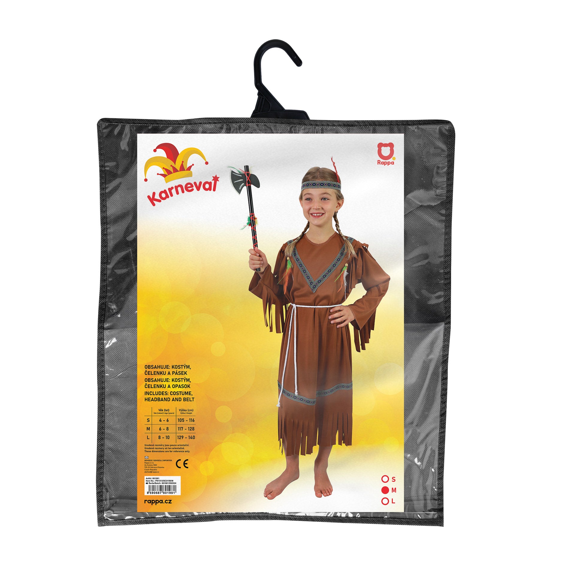 Kinderkostuum - Indiaas meisje (m)