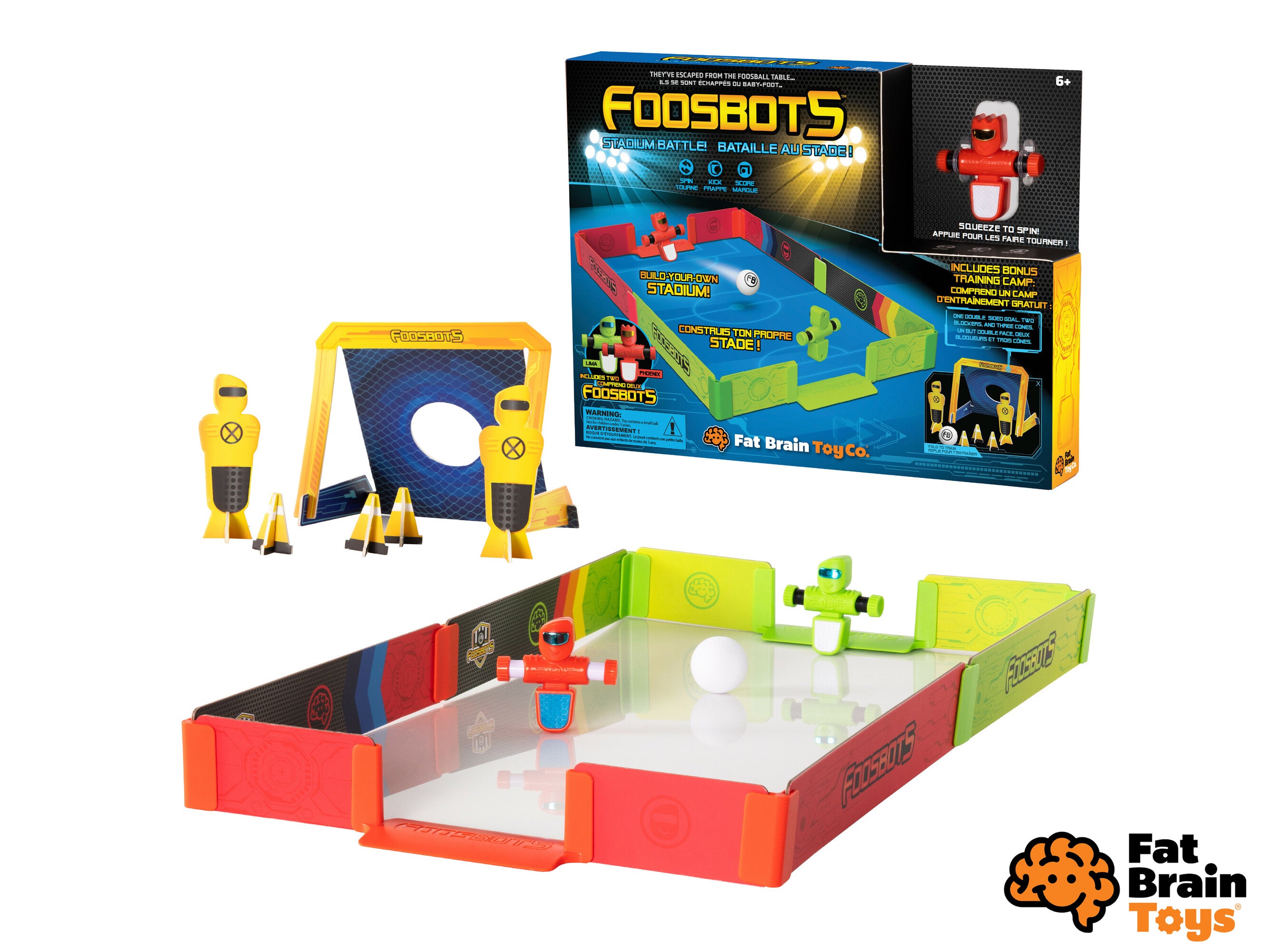 Fat Brain Foosbots Stadium Battle Robo-football With Stadium Set