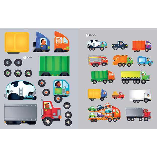 Sticker Book Trucks
