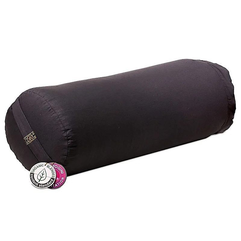 Bolster Round Anthracite Organic Cotton (ocs) - 60x16cm; ±2300 G