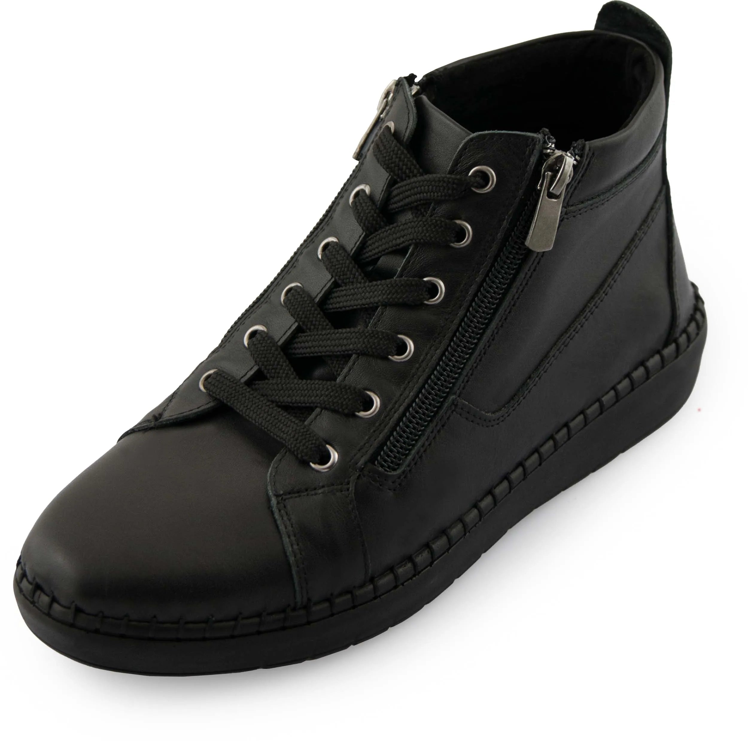 Damen-Lederschuhe Nell 7026 Schwarz