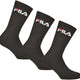 Fila Crew Tennis 3-pack Unisex Socks Black 35-38
