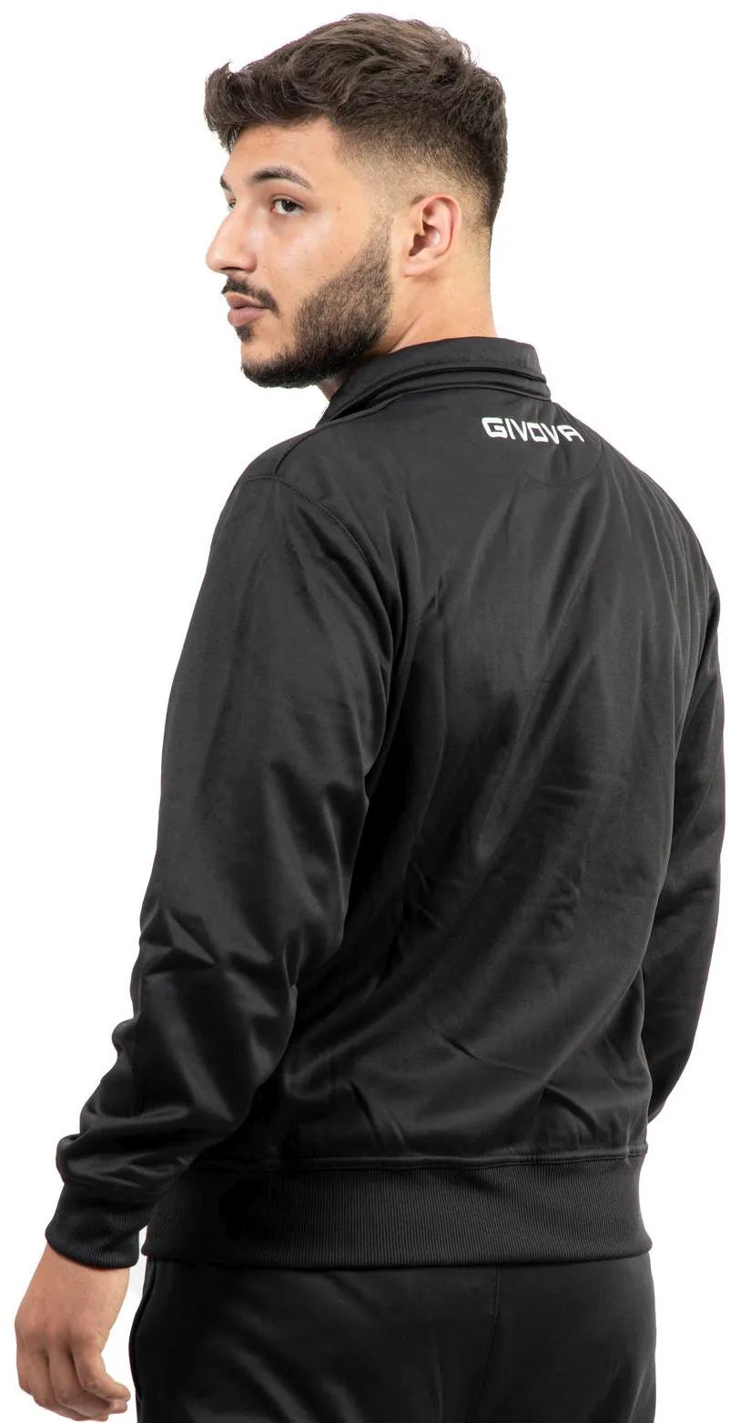 Sudadera Deportiva Givova Polarfleece Mono 500 Negro