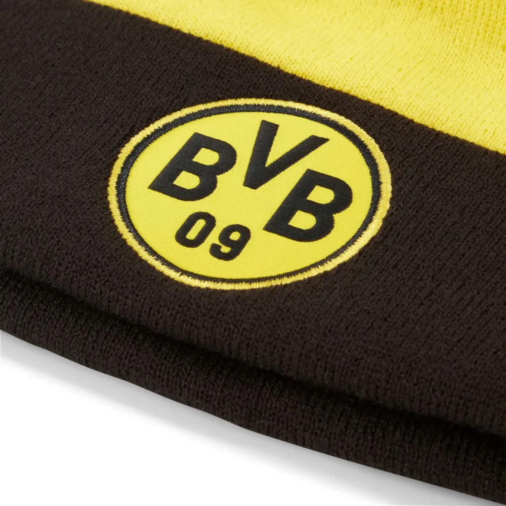 Cap Puma Bvb Borussia Dortmund Ess Pom Beanie Geel Aosach