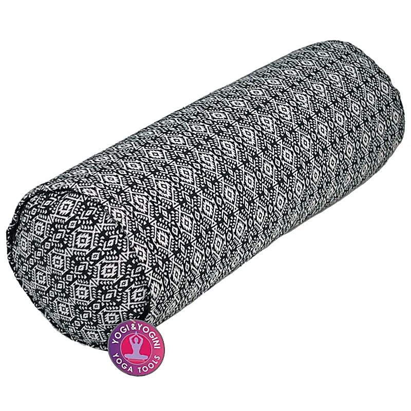 Wałek do jogi czarno-biały okrągły - ±2300 G
