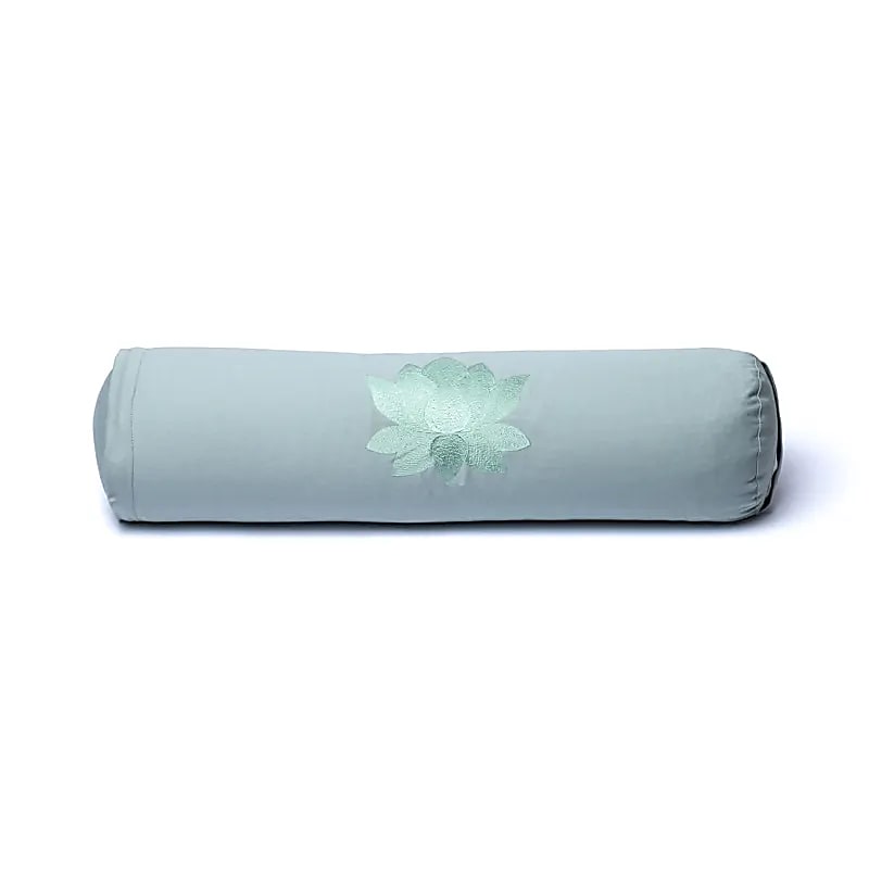 Bolster Rund Lotus Sage Grön Ekologisk Bomull (ocs) - 60x16 Cm; 2300g