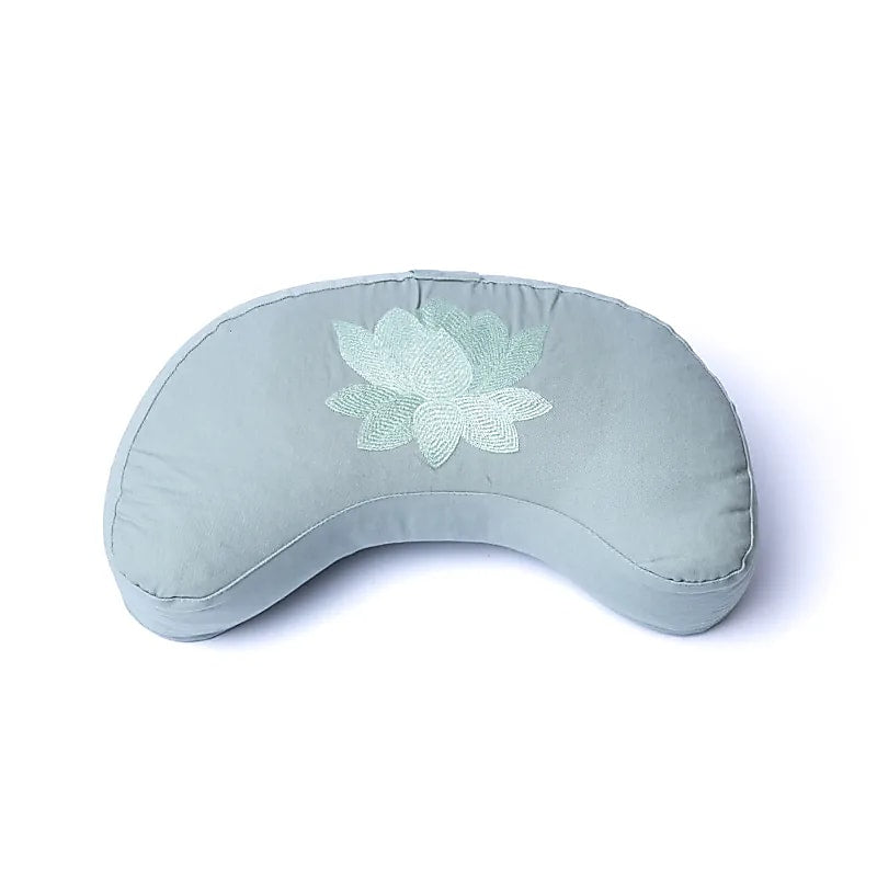Almofada de Meditação Crescent Lotus Algodão Orgânico (ocs) - 37x17x13 Cm; 1008g