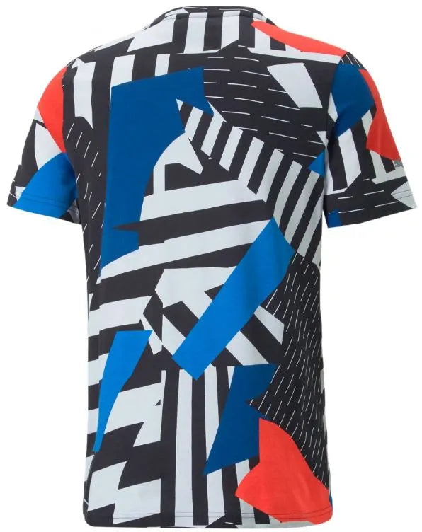 Puma Bmw Mms Aop Jr Kinder T-Shirt Schwarz