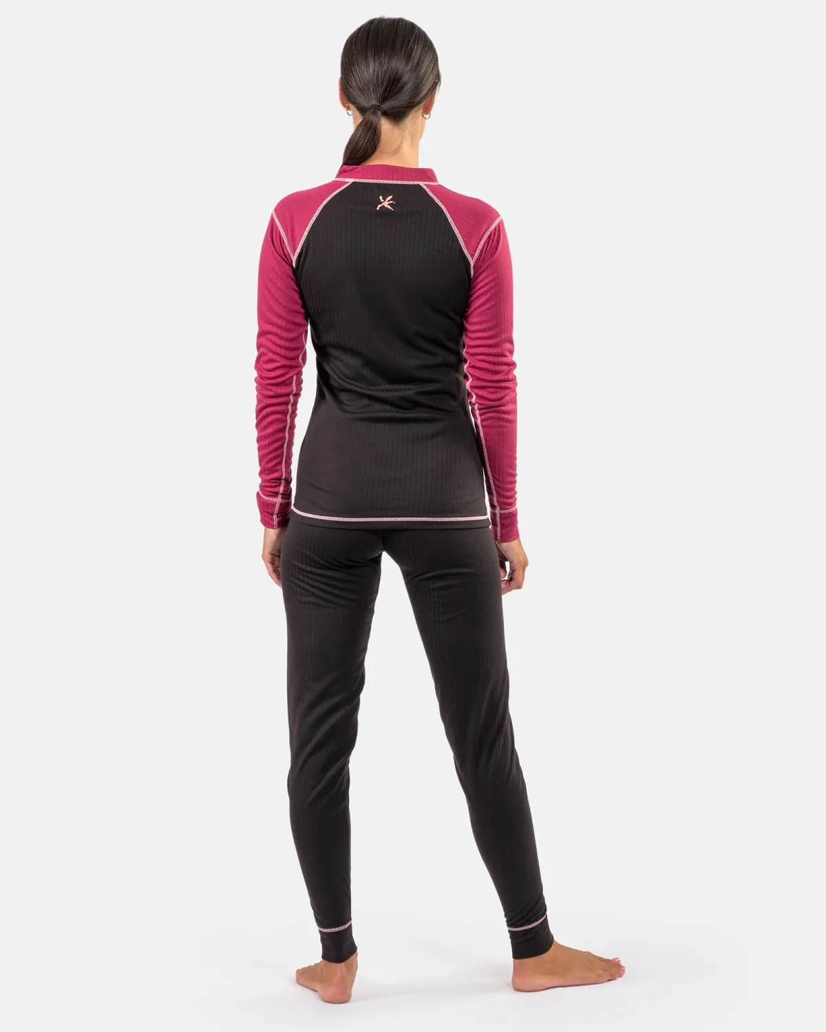 Termofixo feminino klimatex darla vinho bordô/preto 2xl