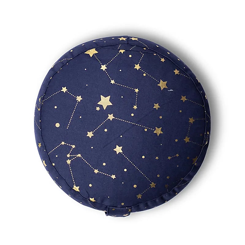 Poduszka do medytacji Starry Sky Granatowa bawełna organiczna (ocs) - 33x13 cm; 2100g