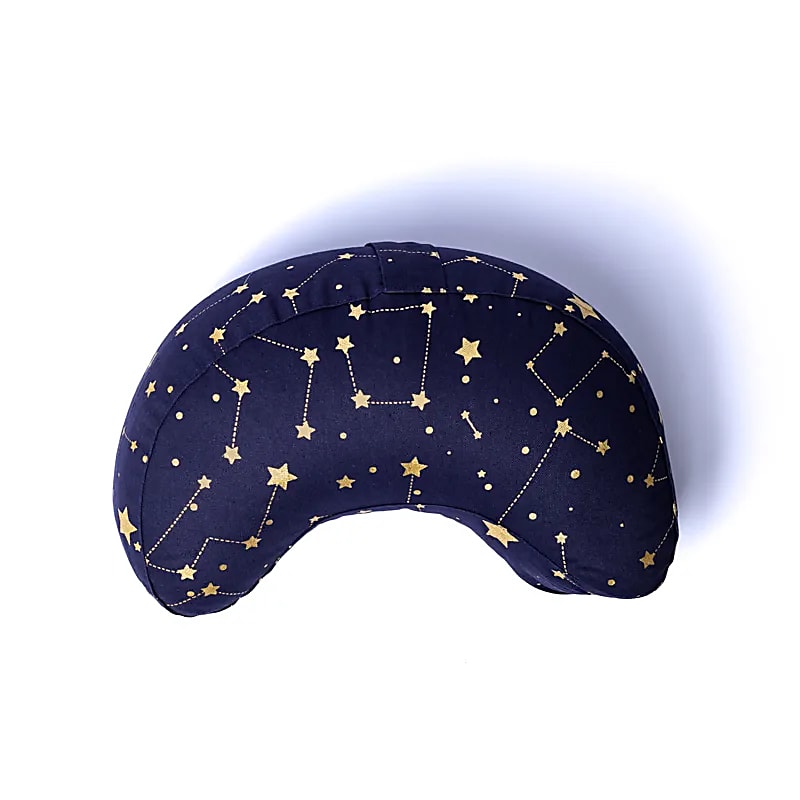 Meditační polštářek Crescent Starry Sky Navy Blue organická bavlna (ocs) - 37x17x13 Cm; 1008 g