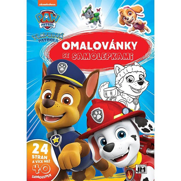Omaľovánka A4 Paw Patrol