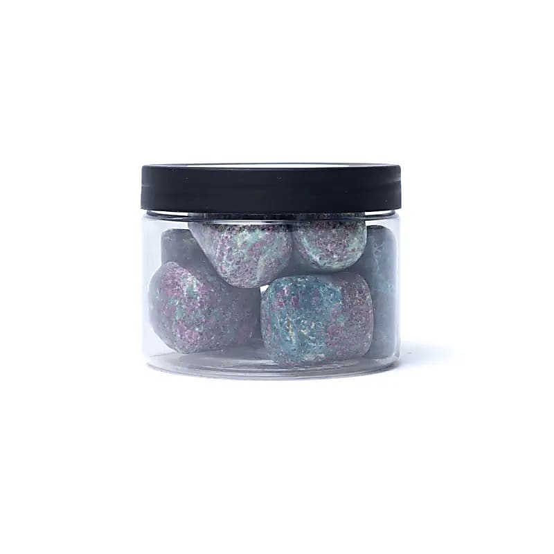 Ruby In Fuchsite Tumbled Stones A Quality -- ±15-35cm; ±300g - ±1.5-3.5cm; ±300g
