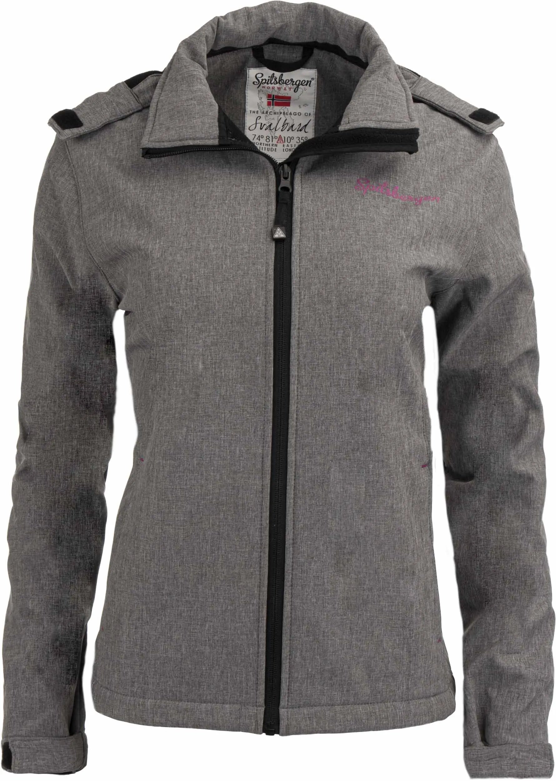 Women's Softshell Jacket Spitsbergen Norway Wms Softshell Jacket Mela Grey