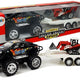 Set Of Vehicles With Friction Off- Road Car Black And Excavator