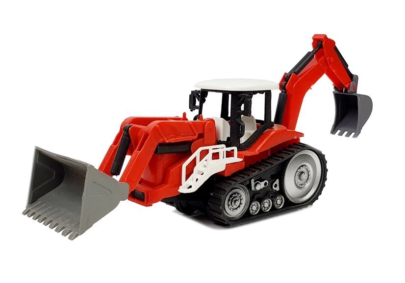Set Of Vehicles With Friction Off- Road Car Black And Excavator