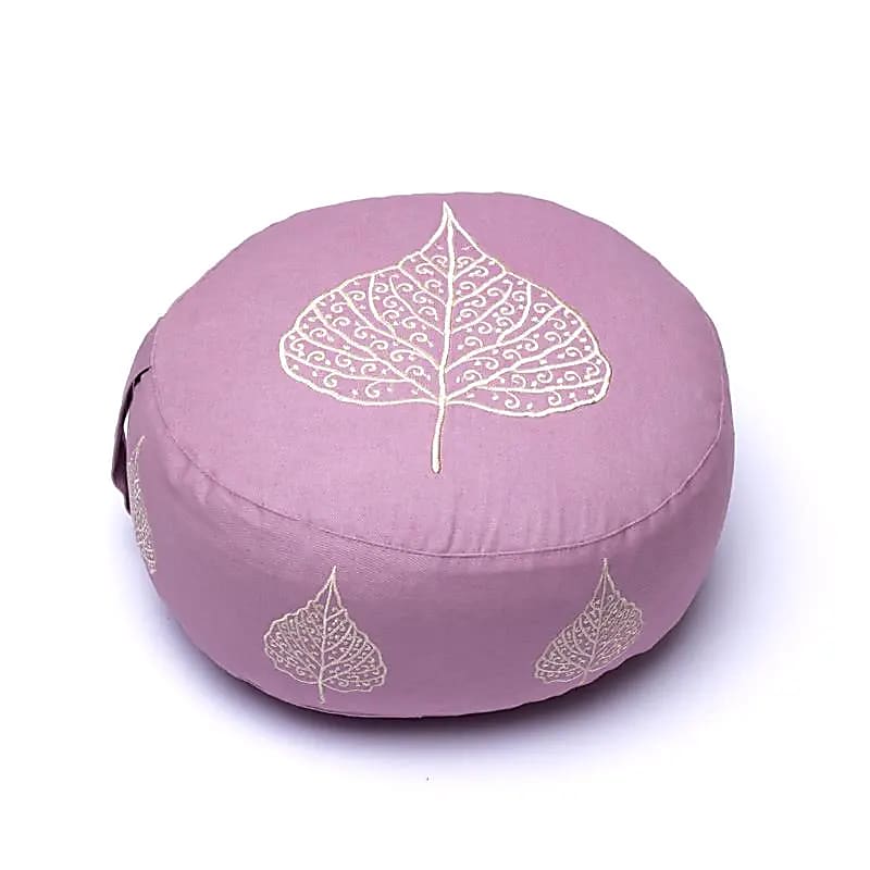 Cojín de meditación Hoja Lila Bodhi Algodón orgánico (ocs) - 33x17 cm; 2100g