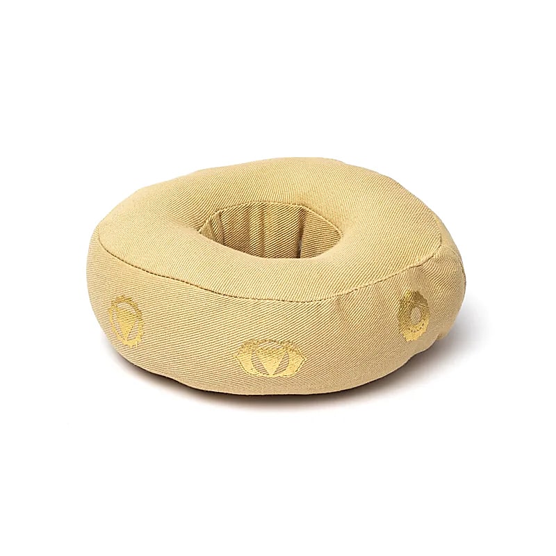 Poduszka do śpiewania 7 czakr beżowa S - 13x5 cm