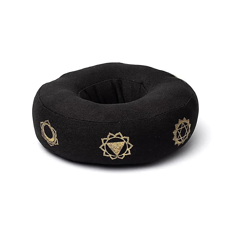 Cuscino per campane tibetane 7 Chakra Nero M - 17x6 Cm