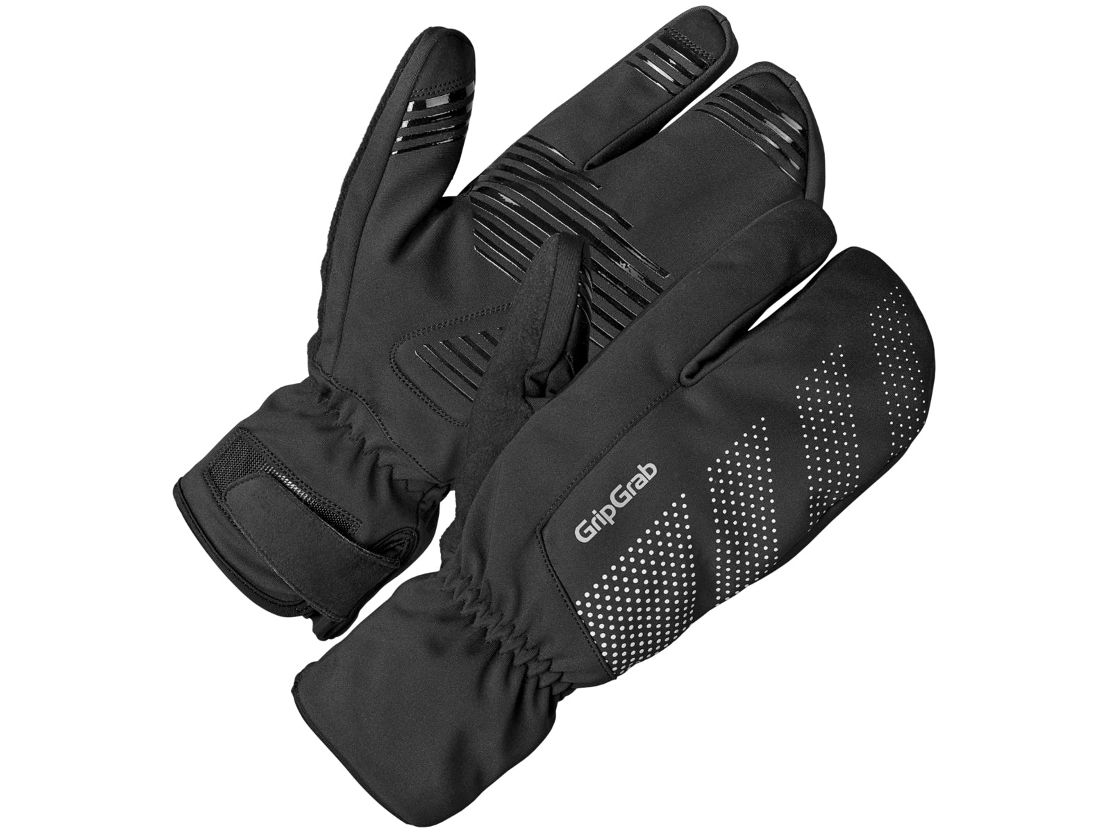 Gripgrab Ride Windproof Deep Winter Lobster Gloves Black - L