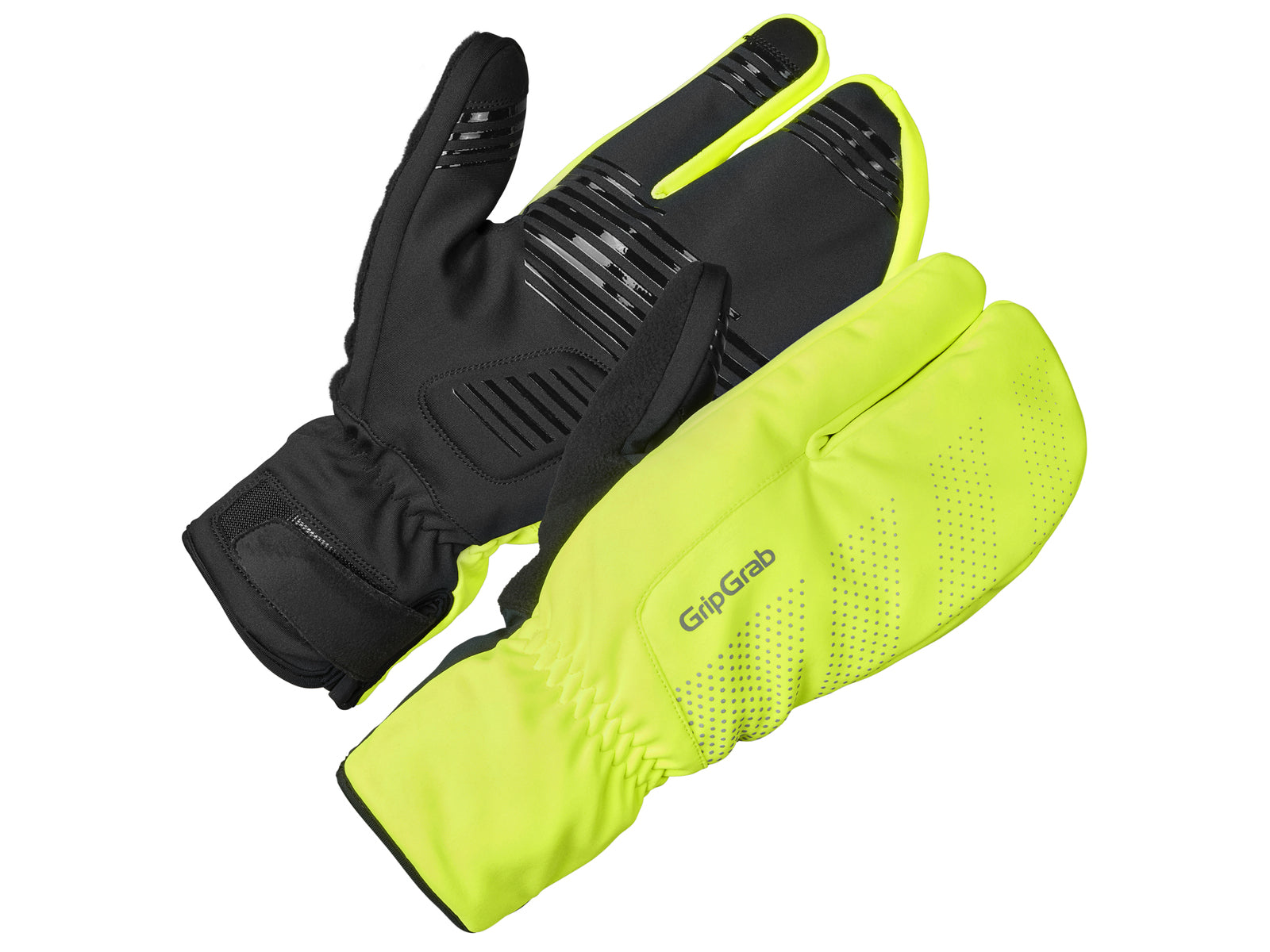 Gripgrab Ride Windproof Deep Winter Lobster Gloves Yellow - S