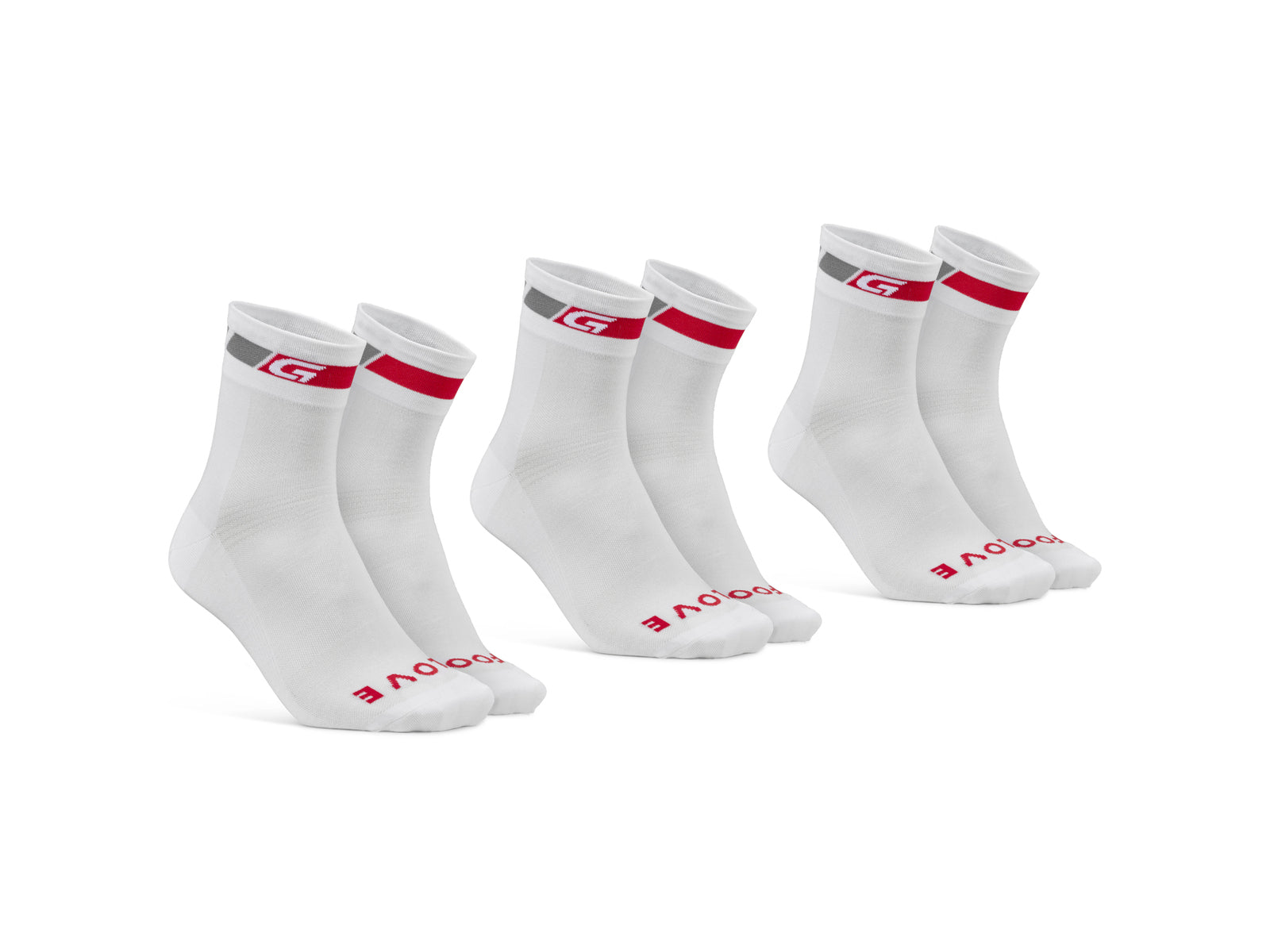 Gripgrab Classic Regular Cut Summer Socks 3-pack White - S - (38-41)