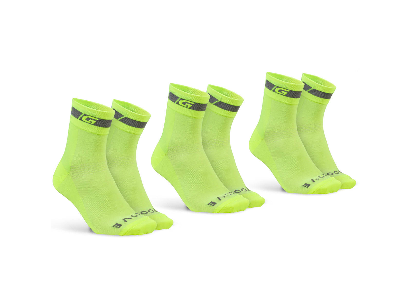 Gripgrab Classic Regular Cut Summer Socks 3-pack Yellow - S - (38-41)