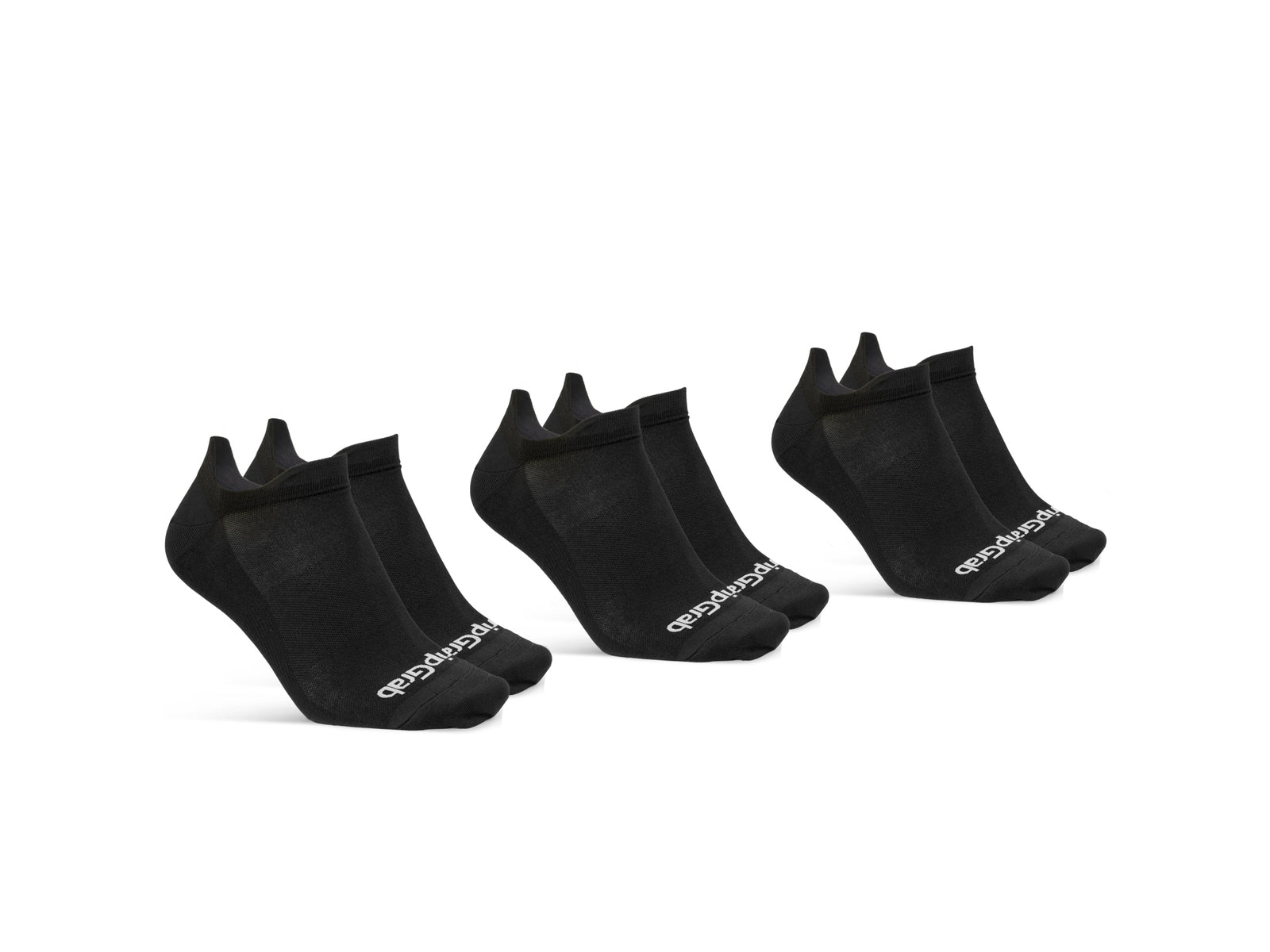 Gripgrab Classic No Show Summer Socks 3-pack Black - M - (41-44)