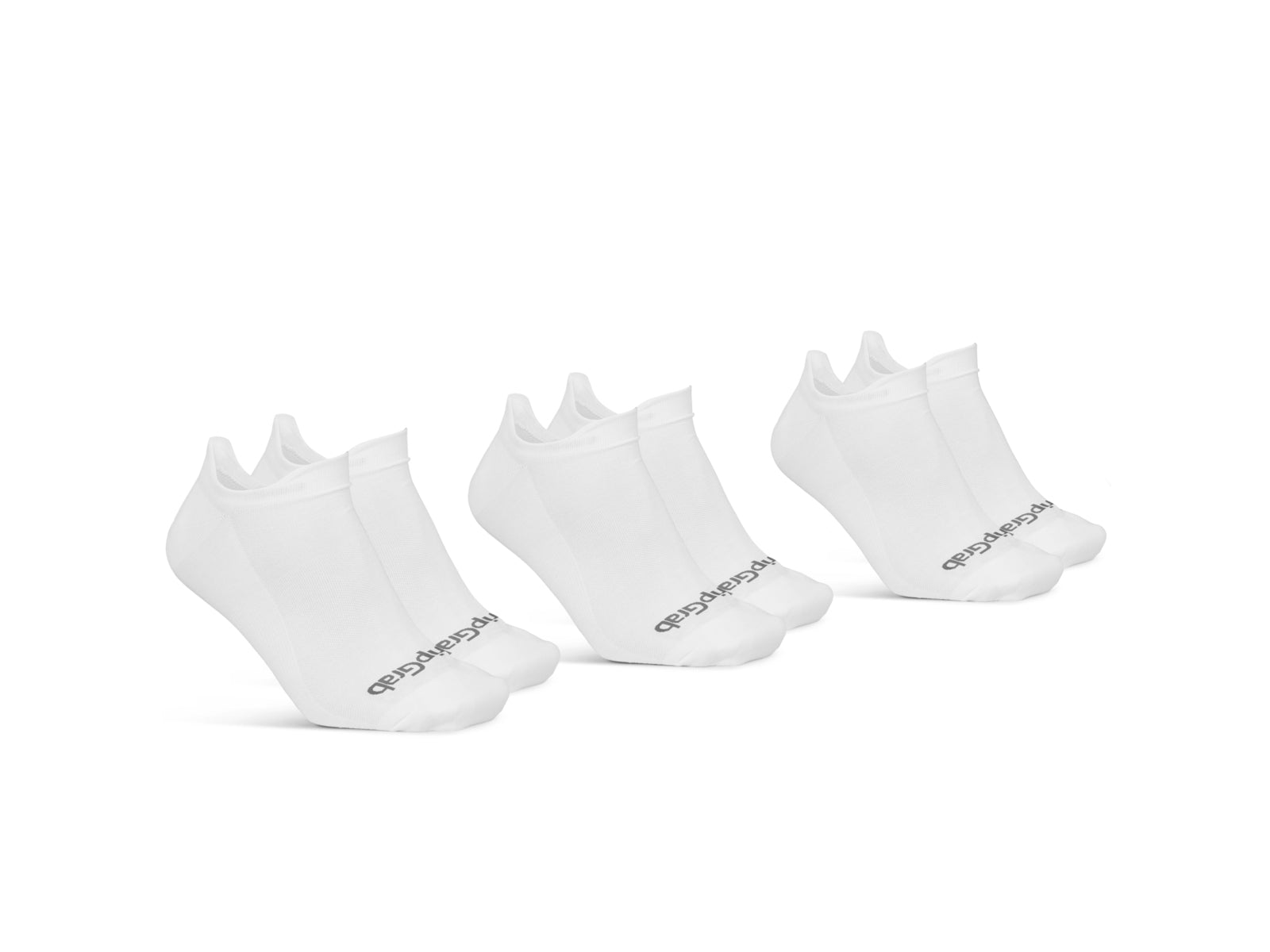 Gripgrab Classic No Show Summer Socks 3-pack White - XS - (35-38)