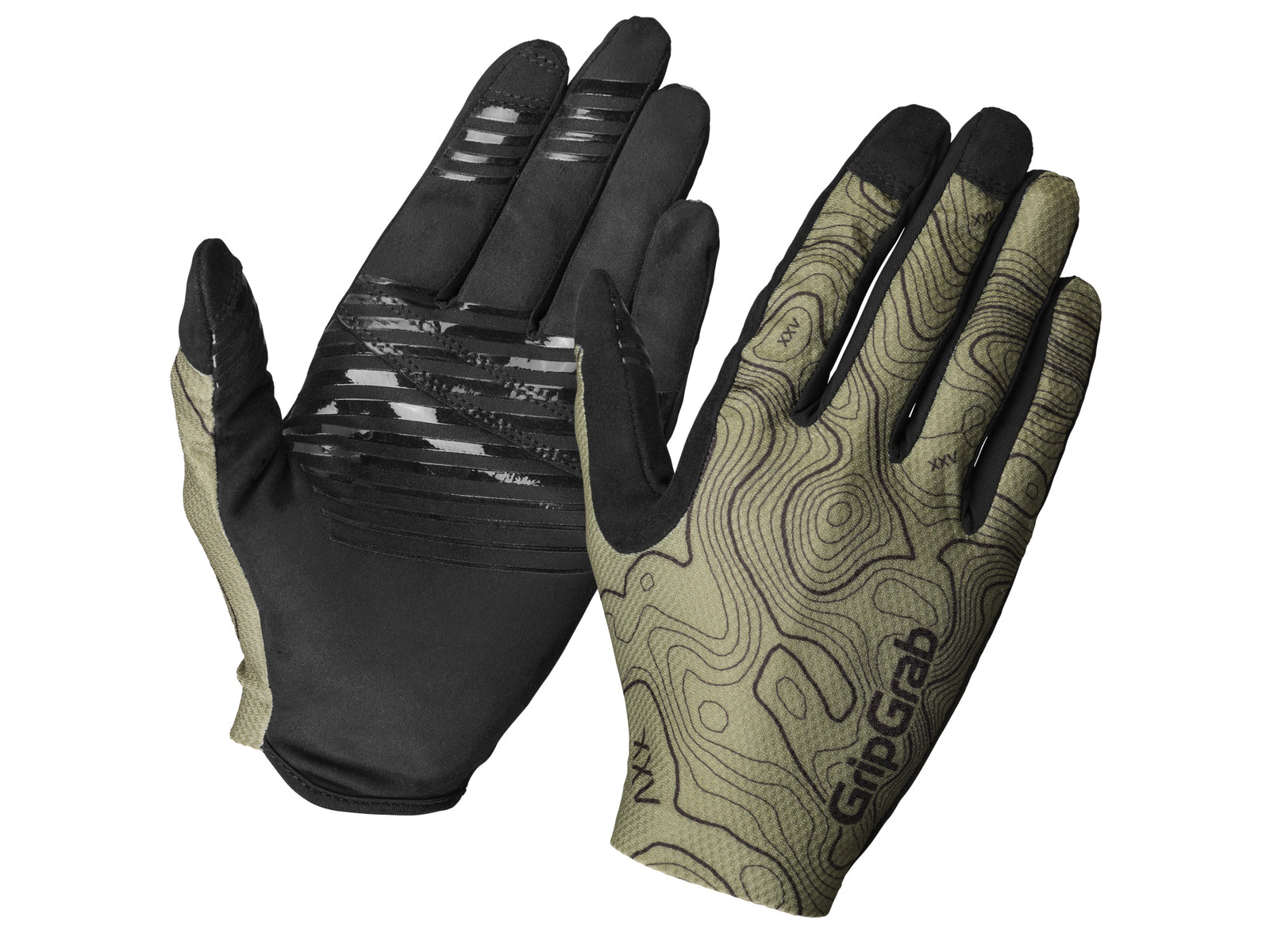 Gripgrab Rebel Full Finger Summer Gloves Olive - S