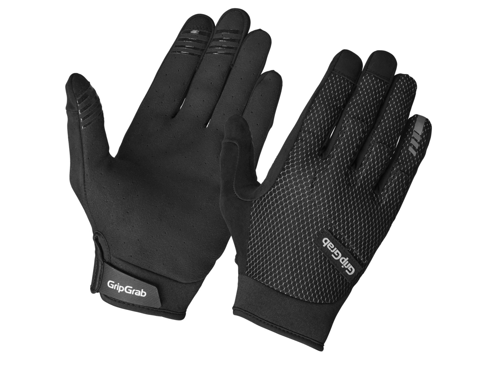 Gripgrab Descent Guarded Full Finger Summer Gloves Black - S