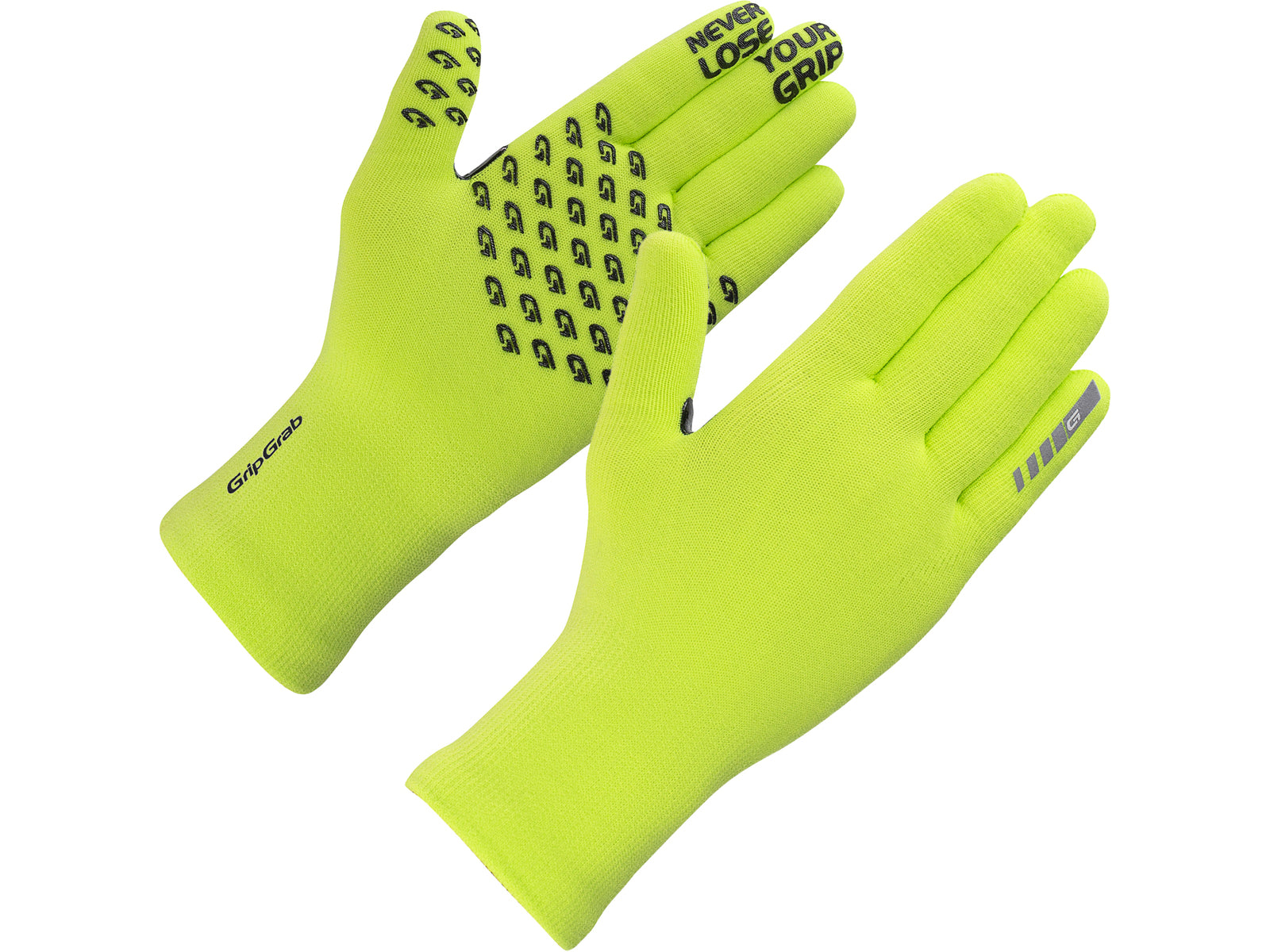 Gripgrab Waterproof Knitted Winter Gloves Yellow - M/L