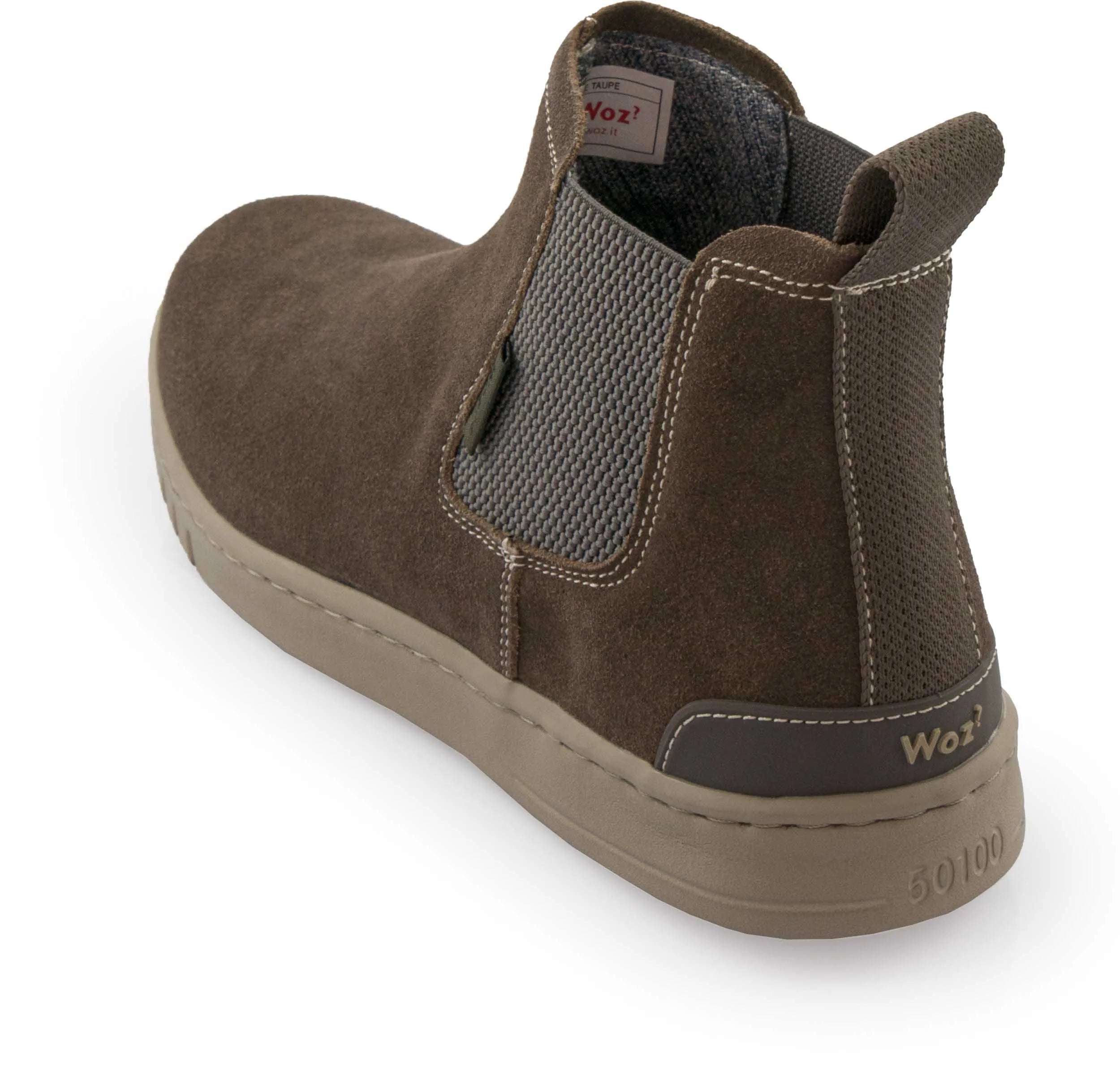 Calçados Masculinos Woz David 111 Taupe Marrom